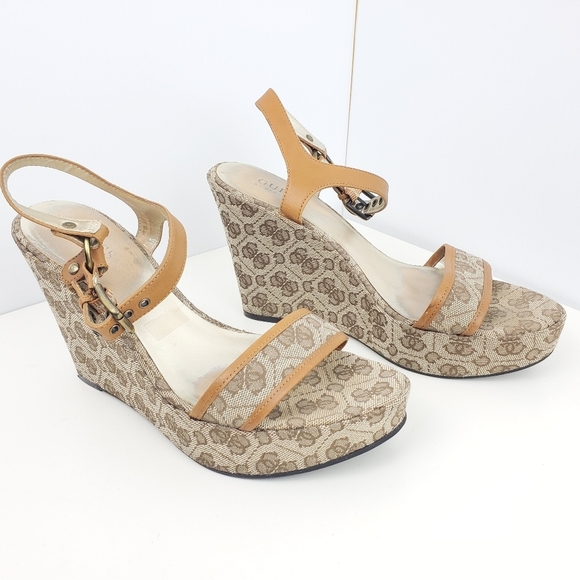 Guess Shoes - Guess Marciano sandals wedge size 9M